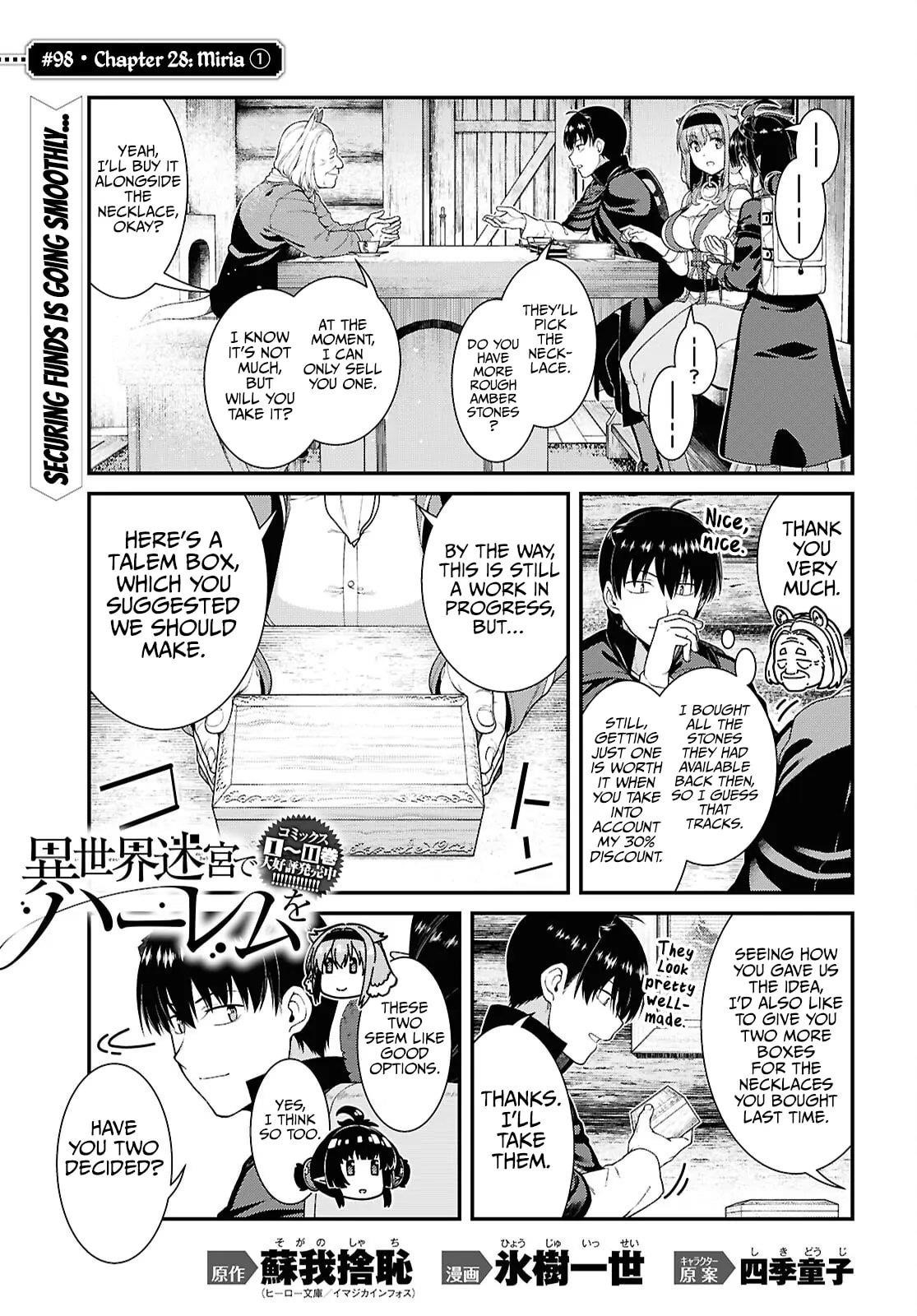 Isekai Meikyuu de Harem wo Chapter 98 - Page 2