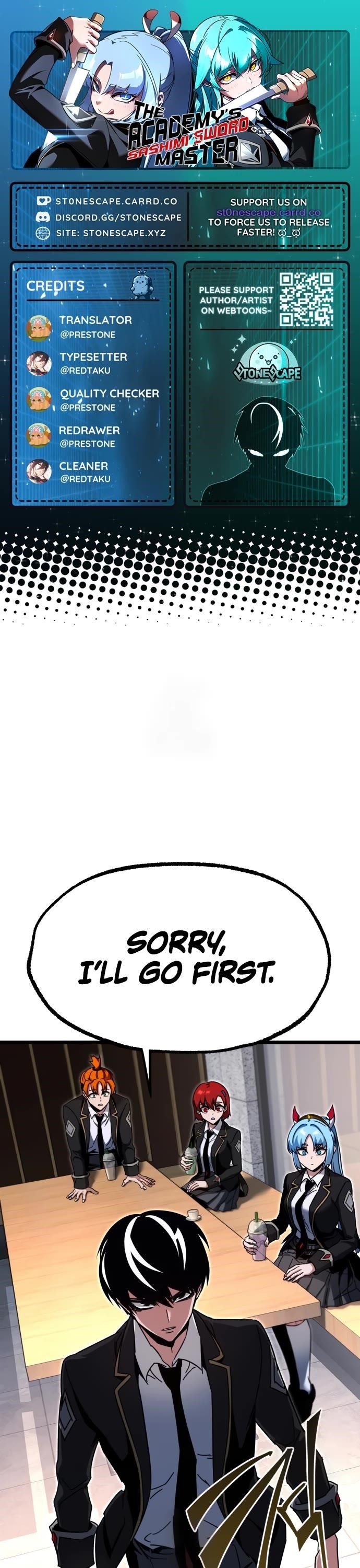 I Took Over the Academy With a Single Sashimi Knife Chapter 53 - Page 1