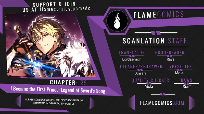 I Became the First Prince: Legend of Sword’s Song Chapter 25 - Page 1