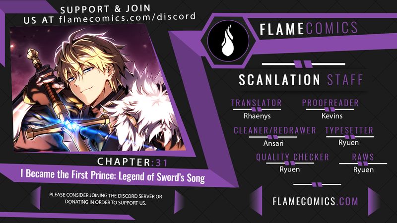 I Became the First Prince: Legend of Sword’s Song Chapter 31 - Page 1