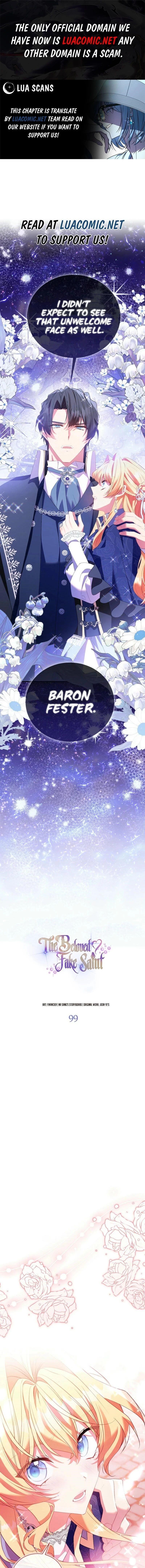 I'm a Fake Saintess but the Gods are Obsessed Chapter 99 - Page 1