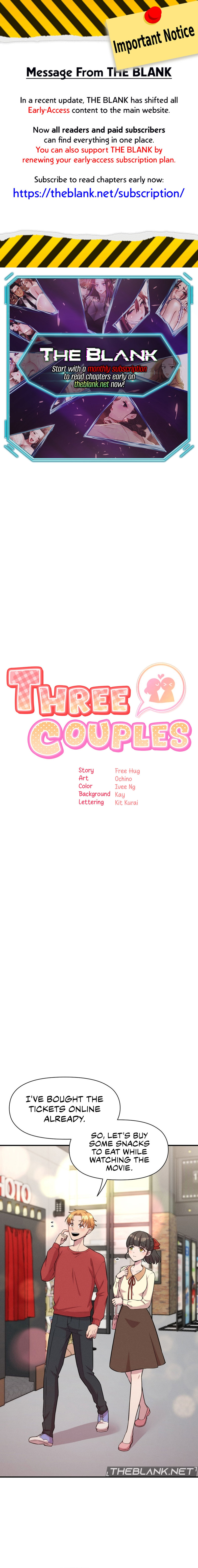 Three’s a Couple Chapter 5 - Page 1
