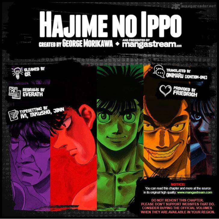 Hajime no Ippo Chapter 1087 - Page 2