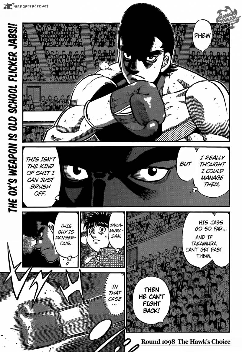 Hajime no Ippo Chapter 1098 - Page 1