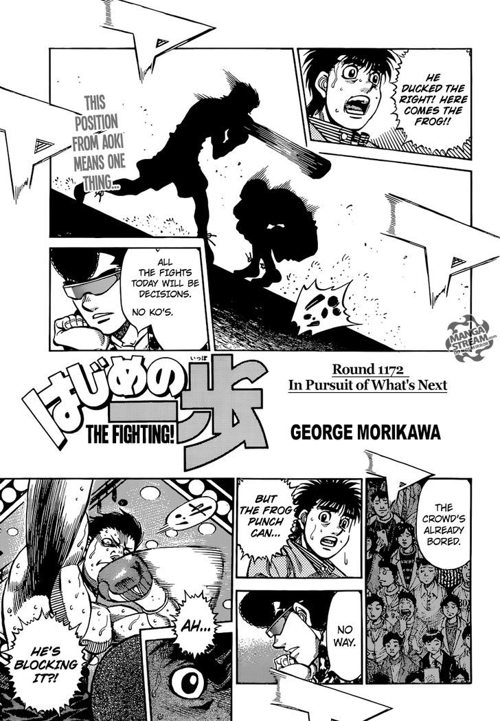 Hajime no Ippo Chapter 1172 - Page 1