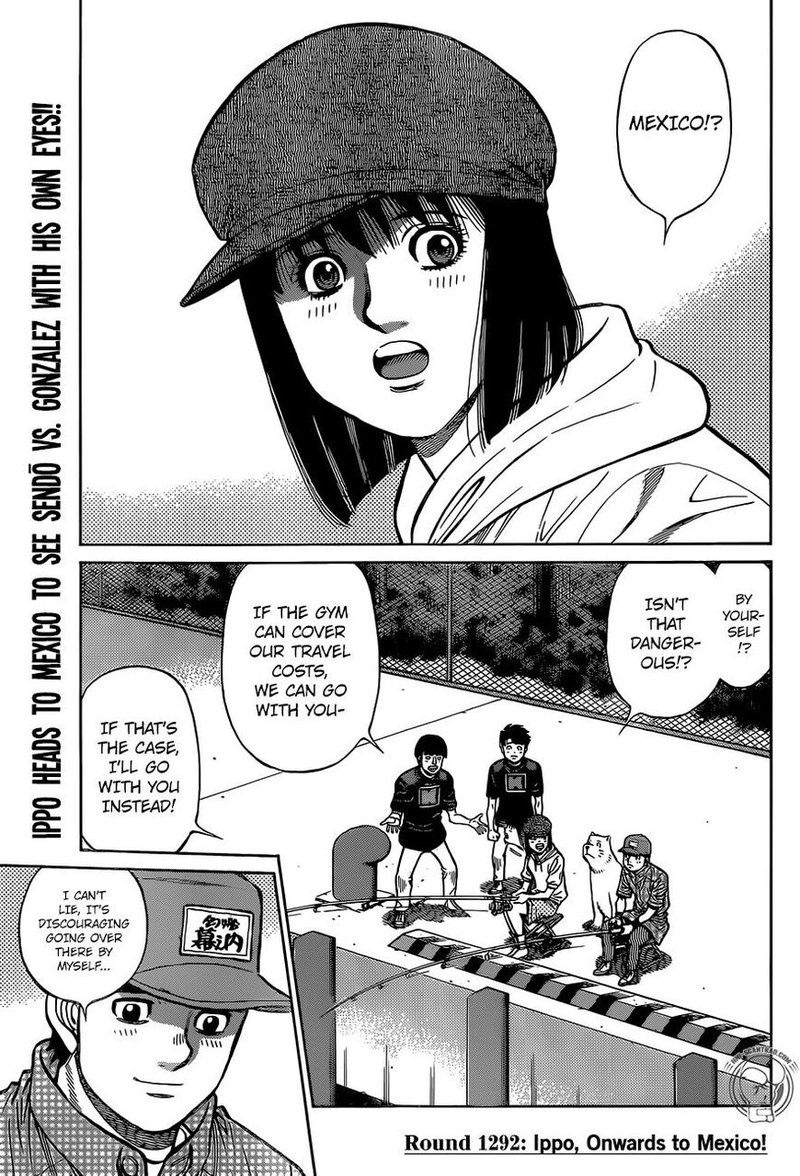 Hajime no Ippo Chapter 1292 - Page 1