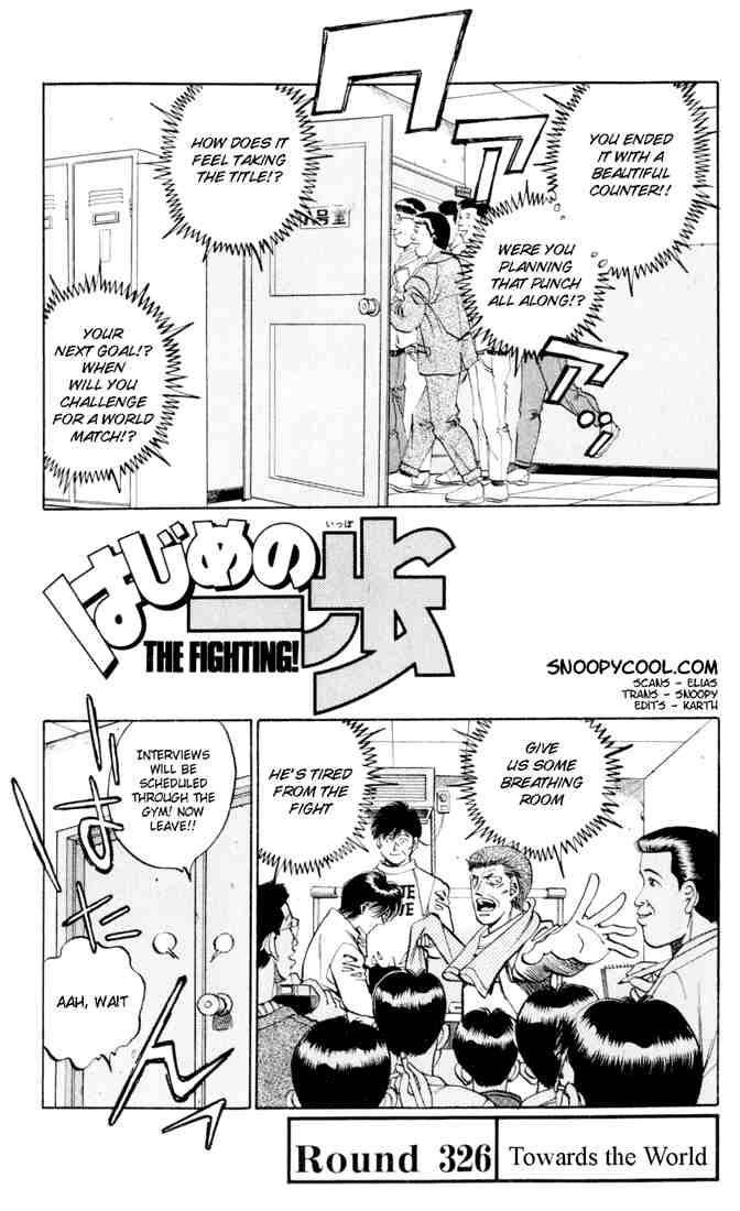 Hajime no Ippo Chapter 326 - Page 1