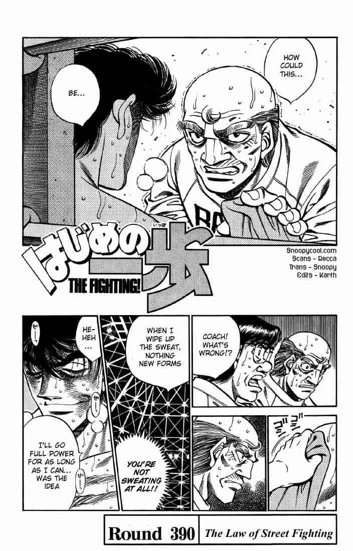 Hajime no Ippo Chapter 390 - Page 1