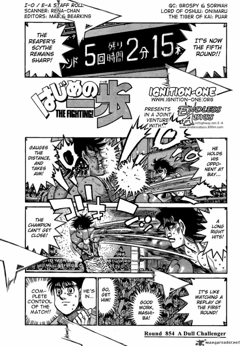 Hajime no Ippo Chapter 854 - Page 1