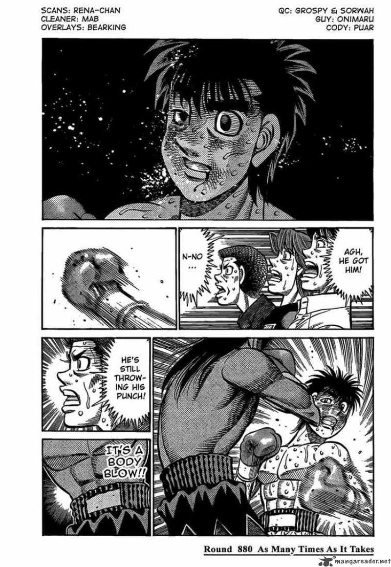 Hajime no Ippo Chapter 880 - Page 1