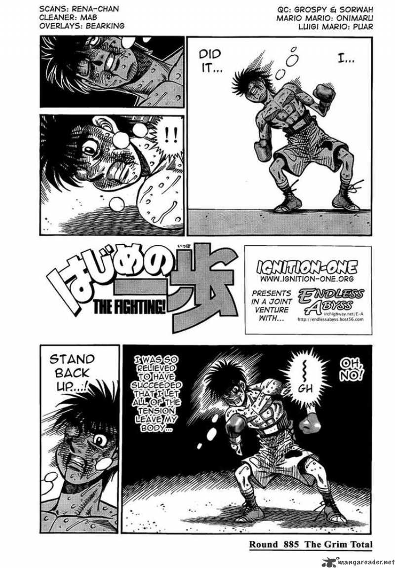 Hajime no Ippo Chapter 885 - Page 1