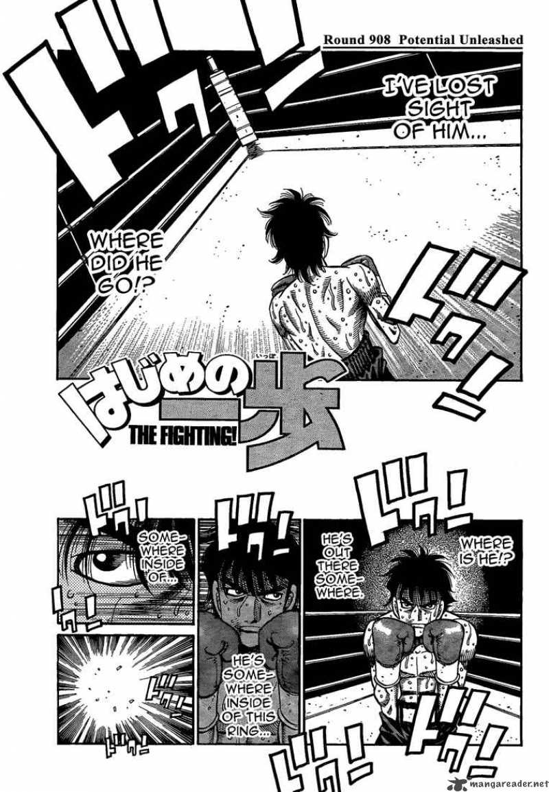Hajime no Ippo Chapter 908 - Page 1