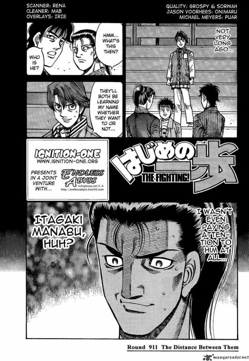 Hajime no Ippo Chapter 911 - Page 1